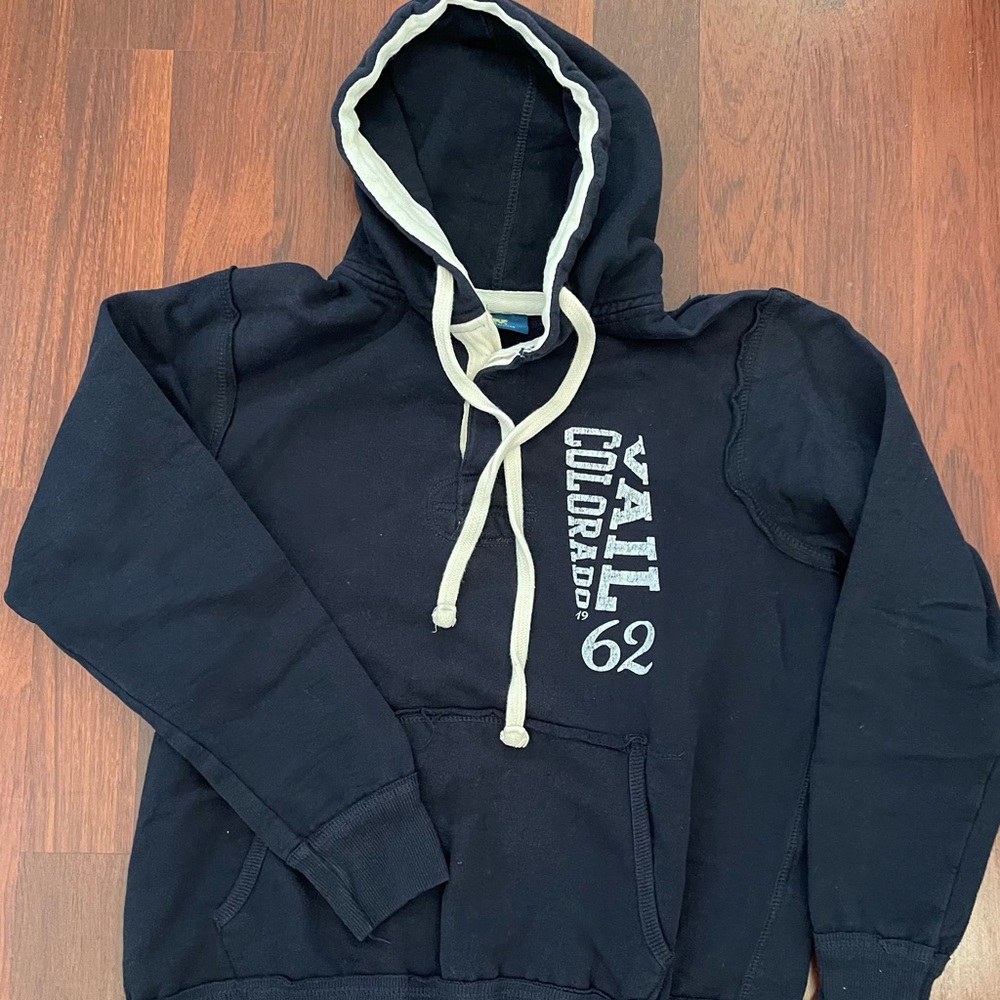 Adult Navy Blue Super Soft and Warm Hoodie in Small Vail